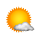 Solrigt med enkelte skyer. Temperatur: 20-22°